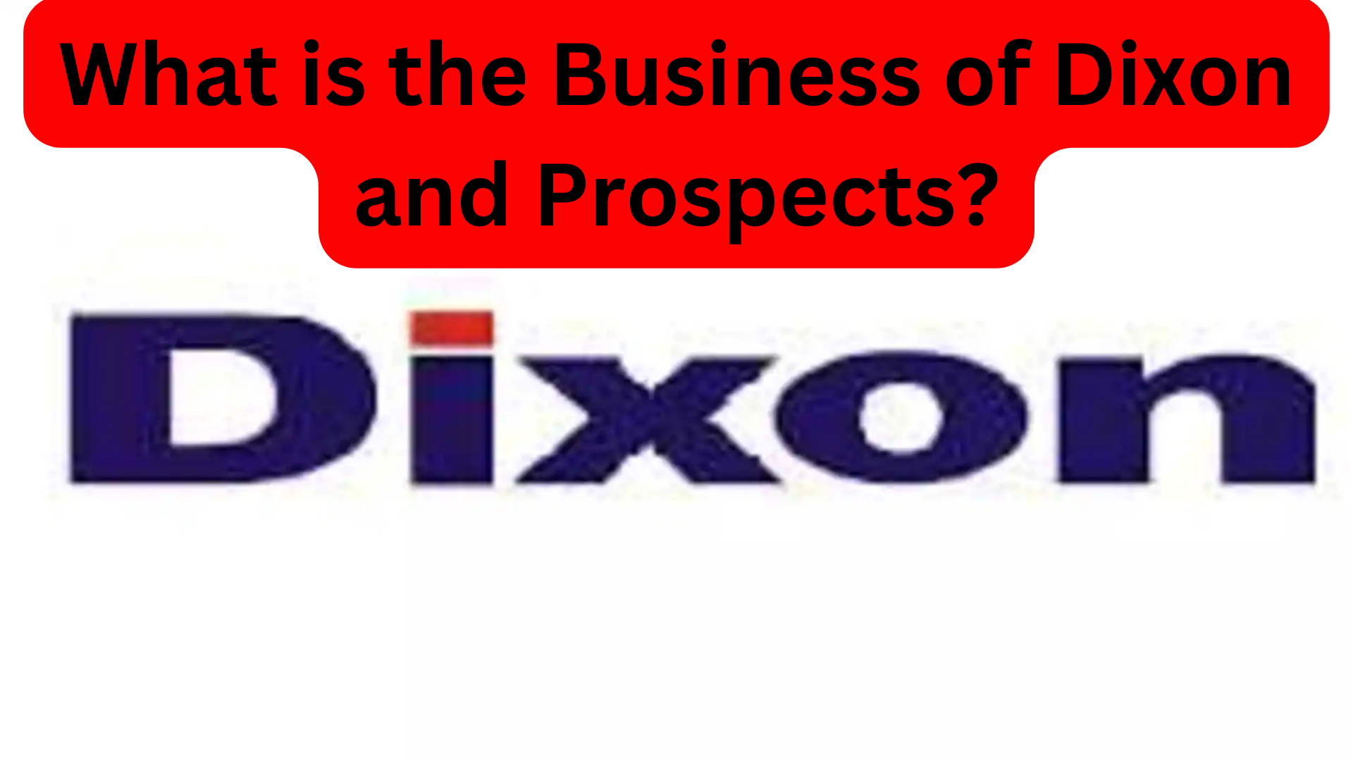 What is the Business of Dixon Technology and Prospects?
