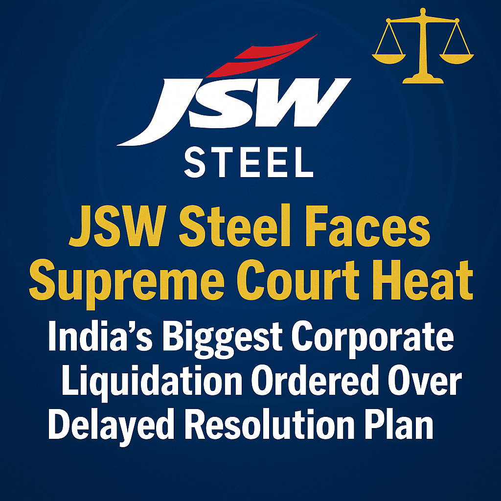 JSW Steel Slammed by Supreme Court: India’s Largest Corporate Liquidation